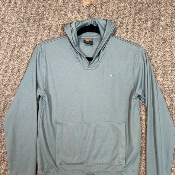 Nike Sweater Womens XS Blue Sweatshirt Hoodie Pullover Swoosh Vintage Cropped - Picture 4 of 13